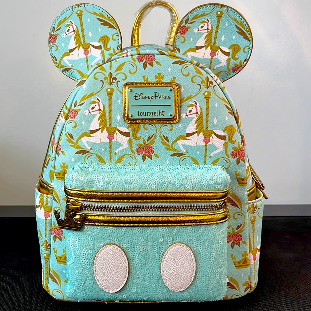 Loungefly Limited Edition Disney’s 50th Anniversary Carousel Backpack